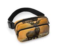 Fanny Packs Deer in The Grass Printed Crossbody Bags for Women Crossbody for Travel And Sports, style, 20x13cm, Fanny Packs