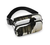 Fanny Packs Deer Silhouette Printed Crossbody Bags for Women Crossbody for Travel And Sports, style, 20x13cm, Fanny Packs