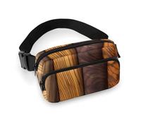 Fanny Packs Different Wood Grains Printed Crossbody Bags for Women Crossbody for Travel And Sports, style, 20x13cm, Fanny Packs