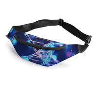 Fanny Packs DNA Genetic Helix Printed Crossbody Bags Everywhere Belt Bag Crossbody Belt Bags Small Sling Bag for Hiking Running Travel Cycling, style, 36*15cm, Fanny Packs