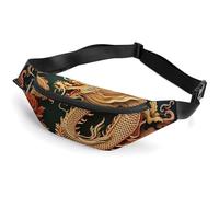 Fanny Packs Dragon Chinese Background Printed Crossbody Bags Everywhere Belt Bag Crossbody Belt Bags Small Sling Bag for Hiking Running Travel Cycling, style, 36*15cm, Fanny Packs