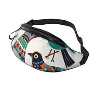 Fanny Packs Ethnic Style Birds Waist Pack for Women Men Sling Bag with Adjustable Strap Everywhere Belt Bags