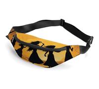 Fanny Packs Five Silhouettes of Hawaiian Dance Printed Crossbody Bags Small Sling Bag Everywhere Belt Bag for Women Men Outdoor Travel Running