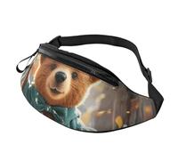 Fanny Packs Five silhouettes of Hawaiian dance Waist Pack for Women Men Sling Bag with Adjustable Strap Everywhere Belt Bags, Dancing Thanksgiving Bear, One Size