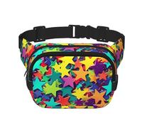 Fanny Packs for Women Adjustable Belt Bag Lightweight Fashion Waist Packs Men Sling Bag Many Stars Fanny Pack Crossbody Belt Bag for Traveling Workout Running Cycling, Black, One Size
