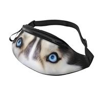 Fanny Packs for Women Belt Bag Large Crossbody Bags Trendy Chest Bag Stylish Sunflowers Waist Bag for Travel, Stupid Husky Dog, One Size