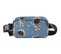 Fanny Packs for Women Cute Waterproof Belt Bag Hip Pouch Cute Astronauts Blue Travel Waist Bag, Cute Astronauts Blue, 8 x 5.3 x 2.3 inch, Funny Cute, Cute Astronauts Blue, 8 x 5.3 x 2.3 inch, Funny