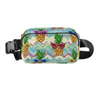 Fanny Packs for Women Cute Waterproof Hip Pouch Belt Bag Tropical Pineapple Yellow Crossbody Waist Bag, Tropical Pineapple Yellow (2), 8 x 5.3 x 2.3 inch, Funny Cute, Tropical Pineapple Yellow (2), 8