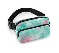Fanny Packs for Women Men Belt Bag A White Dove Flies By Waist Bag Waterproof Waist Packs Phone Bag, Paint Splatter Pattern, 20x13cm, Art Deco