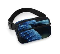 Fanny Packs for Women Men Belt Bag Art Chicken Painting Waist Bag Waterproof Waist Packs Phone Bag, Blue Seahorse, 20x13cm, Art Deco