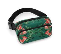 Fanny Packs for Women Men Belt Bag Farmhouse Decorating Waist Bag Waterproof Waist Packs Phone Bag, Holly Pattern, 20x13cm, Art Deco