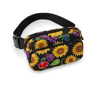 Fanny Packs for Women Men Belt Bag Farmhouse Decorating Waist Bag Waterproof Waist Packs Phone Bag, Lots of fruits, 20x13cm, Art Deco