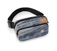 Fanny Packs for Women Men Belt Bag On Smooth Moss Waist Bag Waterproof Waist Packs Phone Bag, Space Themed Art, 20x13cm, Art Deco