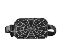 Fanny Packs for Women Men Cobweb Spider Web Dark,Belt Bag Waist Pouch Packs Crossbody Bag Halloween GothicRunning Hiking for Girls Boys