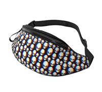 Fanny Packs for Women Men, Cross Body Bag Belt Bag Fashion Waist Bag with Adjustable Strap, Cool Aliens Pattern