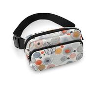 Fanny Packs for Women Men Cross Body - Colorful Circles Print Small Crossbody Bags for Women Men, Belt Bag Waist Packs for Workout Running Travel with Adjustable Strap