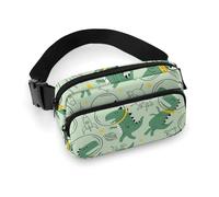 Fanny Packs for Women Men Cross Body - Cute Dinosaurs In Space Small Crossbody Bags for Women Men, Belt Bag Waist Packs for Workout Running Travel with Adjustable Strap