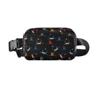 Fanny Packs for Women, Men Fanny Pack - Adjustable Waist Pack for Men with Reflective Strip | Stylish Compact Belt Track for Mobile Phone Fabric Key Wallet, D, Se référer au descriptif, Refer to