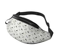 Fanny Packs for Women Men, Minimalist Cool Horses Polka Dots Waist Bag Crossbody Bags for Women Men, Cross Body Bag