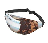 Fanny Packs For Women Men Waist Bag Waterproof Sport Belt Bag Tropical Paradise Fashion Waist Pack Adjustable Crossbody Bags Zipper Bum Bag For Running Hiking Travel, Trip, One Size