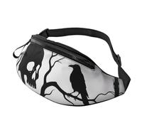 Fanny Packs Gothic Skull Tree Waist Pack for Women Men Sling Bag with Adjustable Strap Everywhere Belt Bags