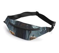 Fanny Packs Grim Reaper Printed Crossbody Bags Small Sling Bag Everywhere Belt Bag for Women Men Outdoor Travel Running
