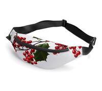 Fanny Packs Holly Berry Branches Printed Crossbody Bags Everywhere Belt Bag Crossbody Belt Bags Small Sling Bag for Hiking Running Travel Cycling, style, 36*15cm, Fanny Packs