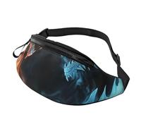 Fanny Packs Ice and Fire Dragons Waist Pack for Women Men Sling Bag with Adjustable Strap Everywhere Belt Bags