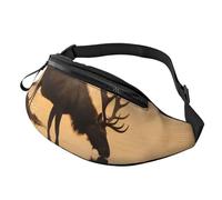 Fanny Packs Landscape Moose in the River Waist Pack for Women Men Sling Bag with Adjustable Strap Everywhere Belt Bags