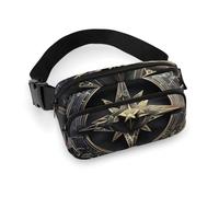 Fanny Packs Magical Design Norse Runes Compass Printed Crossbody Bags for Women Crossbody for Travel And Sports, style, 20x13cm, Fanny Packs