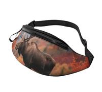 Fanny Packs Majestic Moose in Forest Waist Pack for Women Men Sling Bag with Adjustable Strap Everywhere Belt Bags