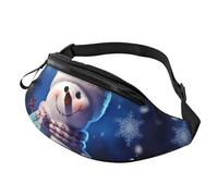 Fanny Packs Merry Christmas Snowman Waist Pack for Women Men Sling Bag with Adjustable Strap Everywhere Belt Bags
