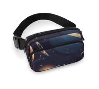 Fanny Packs Outer Space Printed Crossbody Bags for Women with Adjustable Strap for Daily Living, style, 20x13cm, Fanny Packs