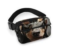 Fanny Packs Pad Dachshund Printed Crossbody Bags for Women Crossbody for Travel And Sports, style, 20x13cm, Fanny Packs