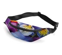 Fanny Packs Pansy Perfection Printed Crossbody Bags Everywhere Belt Bag Crossbody Belt Bags Small Sling Bag for Hiking Running Travel Cycling, style, 36*15cm, Fanny Packs