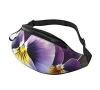 Fanny Packs Pansy Perfection Waist Pack for Women Men Sling Bag with Adjustable Strap Everywhere Belt Bags