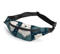 Fanny Packs Polar Bear Pattern Printed Crossbody Bags Everywhere Belt Bag Crossbody Belt Bags Small Sling Bag for Hiking Running Travel Cycling, style, 36*15cm, Fanny Packs