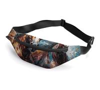 Fanny Packs Showing Two Horses Running Printed Crossbody Bags Everywhere Belt Bag Crossbody Belt Bags Small Sling Bag, style, 36*15cm, Fanny Packs