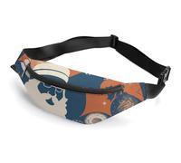 Fanny Packs Silhouette Santa Claus Printed Crossbody Bags Everywhere Belt Bag Crossbody Belt Bags Small Sling Bag, style, 36*15cm, Fanny Packs