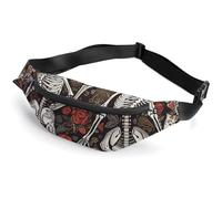 Fanny Packs Skeletons Where Souls Meet Printed Crossbody Bags Everywhere Belt Bag Crossbody Belt Bags Small Sling Bag, style, 36*15cm, Fanny Packs