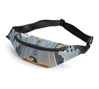 Fanny Packs Strange Ghost Printed Crossbody Bags Everywhere Belt Bag Crossbody Belt Bags Small Sling Bag for Hiking Running Travel Cycling, style, 36*15cm, Fanny Packs
