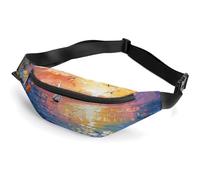 Fanny Packs Sunset And Sea View Printed Crossbody Bags Everywhere Belt Bag Crossbody Belt Bags Small Sling Bag, style, 36*15cm, Fanny Packs