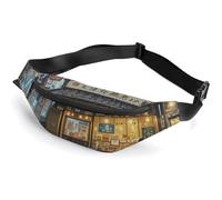 Fanny Packs Tokyo Teahouse Printed Crossbody Bags Everywhere Belt Bag Crossbody Belt Bags Small Sling Bag for Hiking Running Travel Cycling, style, 36*15cm, Fanny Packs