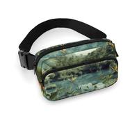 Fanny Packs Tropical Landscape Printed Crossbody Bags for Women with Adjustable Strap for Daily Living, style, 20x13cm, Fanny Packs