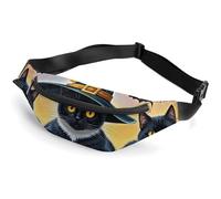 Fanny Packs Weird And Cute Cat Printed Crossbody Bags Everywhere Belt Bag Crossbody Belt Bags Small Sling Bag for Hiking Running Travel Cycling, style, 36*15cm, Fanny Packs