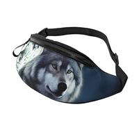 Fanny Packs wolf under moon Waist Pack for Women Men Sling Bag with Adjustable Strap Everywhere Belt Bags