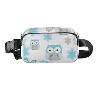Fanny Packs Women Cute Waterproof Hip Pouch Belt Bag Cute Owl Blue Travel Waist Pouch, Cute Owl Blue, 8 x 5.3 x 2.3 inch, Funny Cute, Cute Owl Blue, 8 x 5.3 x 2.3 inch, Funny Cute
