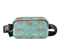 Fanny Packs Womens Cute Waterproof Belt Bag Hip Pouch Cute Capybaras Blue Waist Pack for Women, Cute Capybaras Blue, 8 x 5.3 x 2.3 inch, Funny Cute, Cute Capybaras Blue, 8 x 5.3 x 2.3 inch, Funny Cute