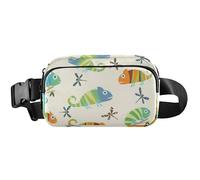 Fanny Packs Womens Cute Waterproof Hip Bag Belt Purse Lively Lizard Blue Cross Body Waist Pack, Lively lizard Blue, 8 x 5.3 x 2.3 inch, Funny Cute, Lively Lizard Blue, 8 x 5.3 x 2.3 inch, Funny Cute