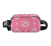 Fanny Packs Womens Pink Pig Faces Pink Hip Pack Belt Bag Cute Waterproof Travel Waist Pouch, Pink Pig Faces Pink, 8 x 5.3 x 2.3 inch, Funny Cute, Pink Pig Faces Pink, 8 x 5.3 x 2.3 inch, Funny Cute